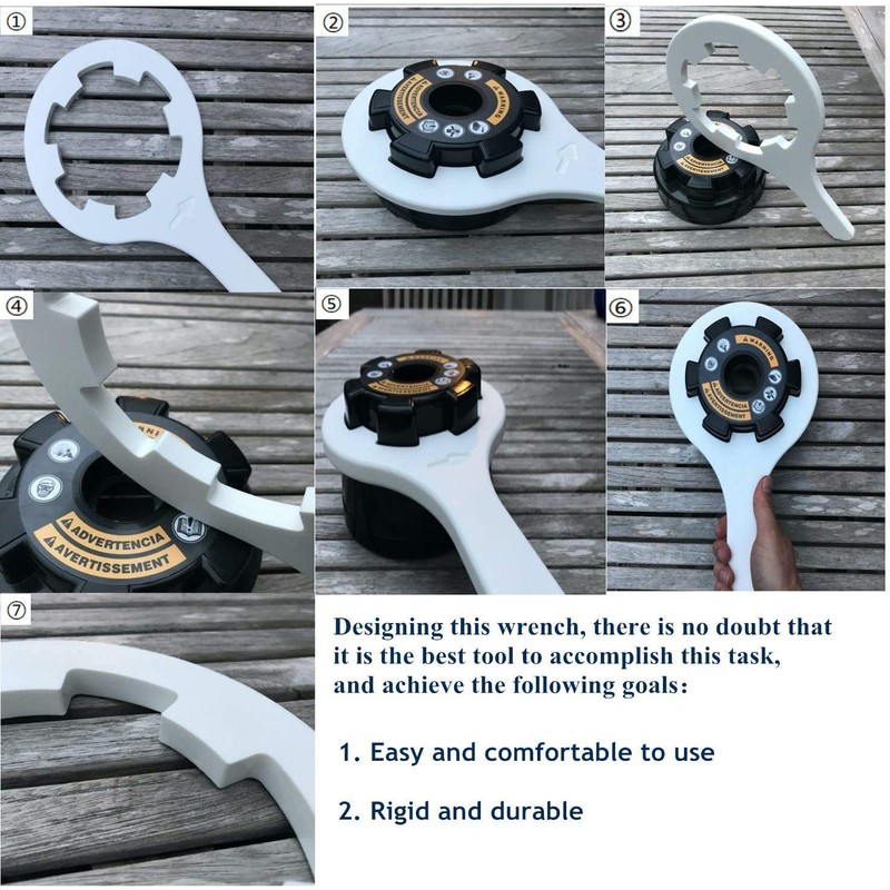 Chlorinator Lid Wrench Opener Tool for Hayward CL200, CL220, and