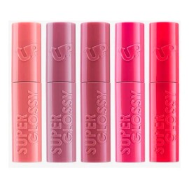 Lip Gloss Super Glossy Pink Up - Kit 5 Piezas