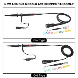 P2200 X10/X1 200MHz Oscilloscope Kit Accessories BNC Clip Probe Clip Cable, Black, Default