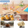 Zerodis DIY Wooden Craft Poles, Small Wooden Construction Poles, 10