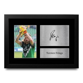 HWC Trading FR A4 Torsten Frings Werder Bremen Gifts Printed Signed Autograph Picture for Football Fans and Supporters - A4 Framed