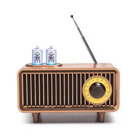 COLSUR Retro Bluetooth Speaker, Vintage Radio, bass, Bluetooth 5.1 Wireless Connection, Suitable for Home Office, Outdoor Party, Portable Speaker, Suitable for iPhone, Android Speaker