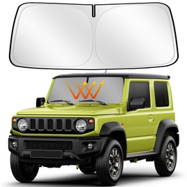 ZATOOTO QD106 Windshield Sunshade for Suzuki Jimny & Sierra (JB64/JB74) UV Protection, No Suction Cup Needed, Light Shielding Insulation, UV Protection & Light Shading Rate 99.9%, Foldable, Car