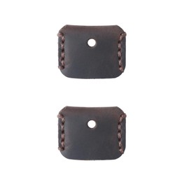 FuoooooGui Cowhide Leather Key Cover Key Cover Key Cap Genuine Leather Key Holder Key Case Key Ring Strap Antique Leather Key Cap 2pcs Cover Key Cover Leather Key Identification Key Decoration Curry