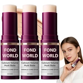 3pcs Bálsamo Multi-Volumen con Calcio y Colágeno,Barra De Cuidado De Ojos,Barra Hidratante Antiarrugas para Ojos,Extracto de Elastina para Piel Firme 