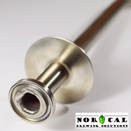 Clover Jaybird 304 Stainless Steel TRI CLOVER DIP TUBE for Speidel Plastic Fermenter