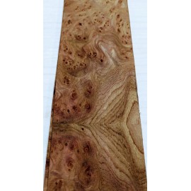 Carpathian Elm Burl wood veneer 3.5" x 25" with paper backer A grade 1/40" thick