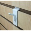 1" White Slatwall Hooks (Box of 100)