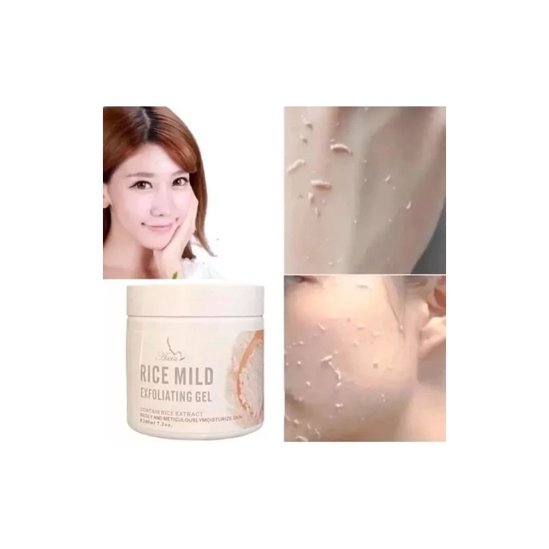 Gel Exfoliante De Arroz Elimina Celulas Muertas, Aclarante