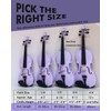 Aileen Violin 4/4 Full Size for Adults Beginners, Purple Fiddle