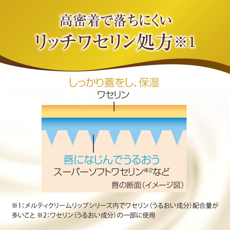 Mentholatum Premium Melty Cream Lip Blooming Honey Scent