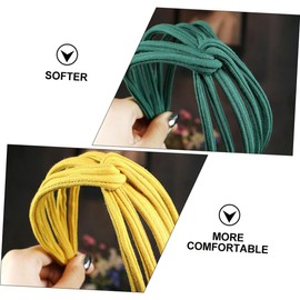 Minkissy Headband for Women 6pcs Headband Set Knit Knot Satin Scrunchies Spa Hair Accessories