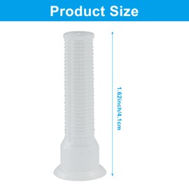 OSVJE 15 Pack Spray Sprinkler Nozzle Filters with Fine Mesh Screen Filter, Durable Brown ABS Material, Easy to Replace and Clean, Ensures Optimal Irrigation Performance（White）