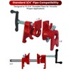 ATPEAM Wood Gluing Pipe Clamp Set | 4 Pack 3/4’’