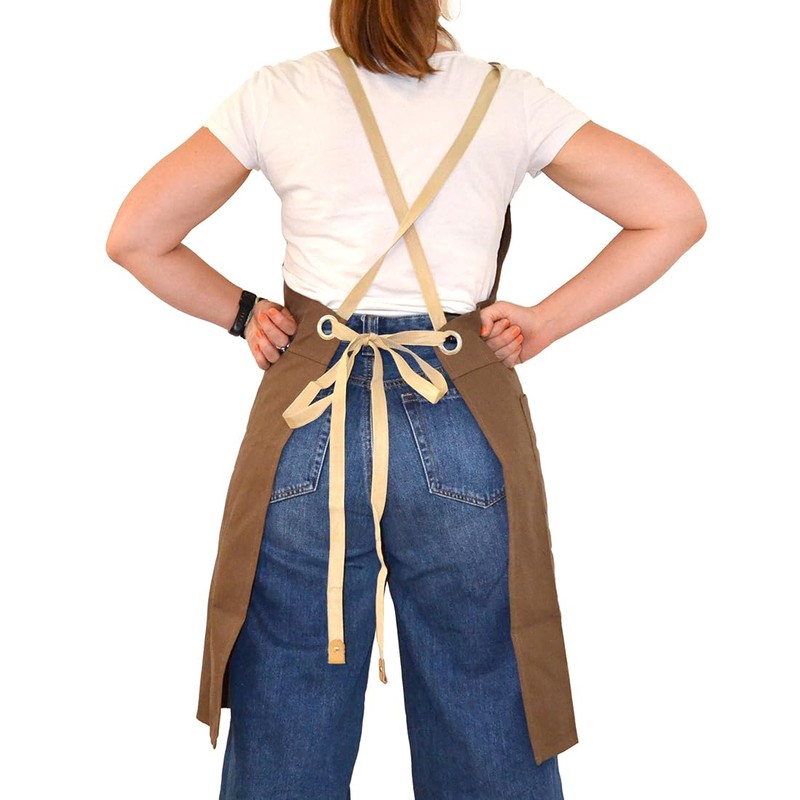 COROT Tablier de Potier Pottery Apron, Brown, One Size, brown