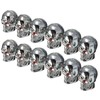 GLEAVI 12 Tapones de Válvula de Calavera: Tapas de Caucho