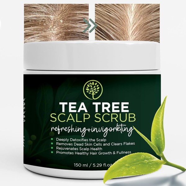 Tea Tree Scalp Scrub - Best Itchy Scalp Treatment with