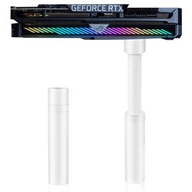 Aivalas GPU Support Bracket, Graphics Video Card Brace with Height Adjustable, Anti Sag Holder for Universal Graphics Card Sag, GPU Stand with Magnet and Rubber Pad (White)