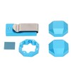 Aluminum Cue Chalk Holder Clip Octagon Universal 3 Layers Billiard