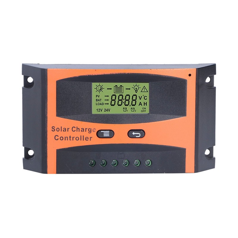 Solar Charge Controller LCD Circuit Protection Anti Backfill PWM Charge