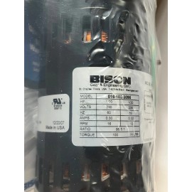 Bison Gear & Engineering 230 Volt - BISON Gear AC Gearmotor, Ratio 95.5:1, 230VAC 60Hz, 16 RPM