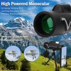 Rongon 25x50 High-Power Monocular Telescope with Smartphone Adapter Tripod and