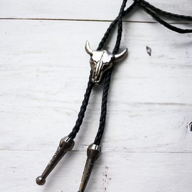 Bull Skull Bolo Tie