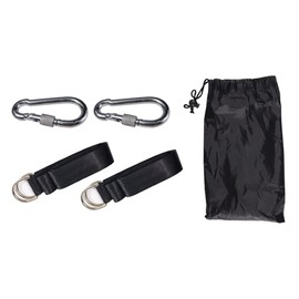 ANCLLO Tree Swing Hanging Straps Kit-5ft Extra Long Strap with Safer Lock Snap Carabiner Hooks Perfect for Tree Swing and Hammocks