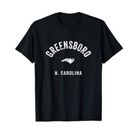 Greensboro North Carolina NC Vintage 70s Athletic Sports T-Shirt