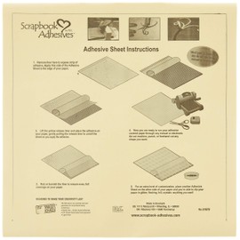 Scrapbook Adhesives by 3L 01679 12-Inch Adhesive Sheets, 25-Pack, 12 by 12, 25 Count