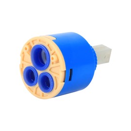 Ceramic Disc Cartridge, 35/40 mm Ceramic Cartridge Water Mixer Tap Internal Control Valve PP Plastic Blue Practical (40 mm)