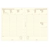 Filofax A5, 1 week on 2 pages, cotton cream (multilingual)