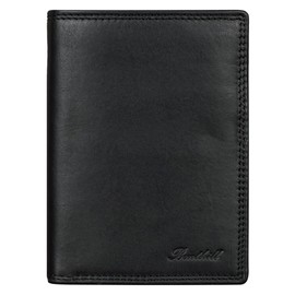 Benthill Men's Leather Wallet - Wallet with RFID Protection - Slim Wallet for Men - Genuine Vintage Leather, black, Classic