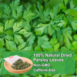 FullChea - Parsley Tea Bags, 40 Teabags, 2g/bag - Premium Parsley Leaf Tea - Non-GMO - Caffeine-free - Aid Digestion & Boost Immunity
