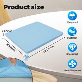 Zeroffi Starlink Mini Protective Cover, Starlink Mini Accessories Silicone Protective Case for Starlink Mini Dish Blue