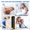 Wireless Doorbell 4 Receivers, Door Chime Kit 400M/1300ft Long Range,