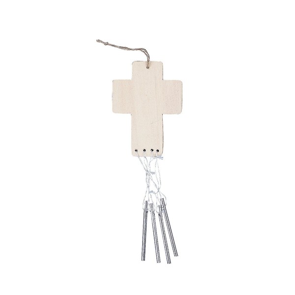Do It Yourself Cross Wood Wind Chimes - Crafts for