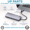 UP PARTS USB Hub Docking Station UP-DS-9866T 9 in 1