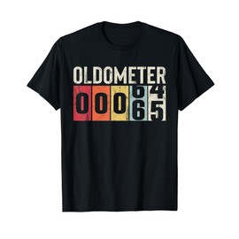 Funny 65 Years Old Oldometer Vintage 65th Birthday Odometer T-Shirt