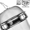 com-four® 2 x Tea Strainer Made of 304 Stainless Steel