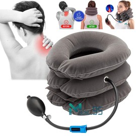 Unbranded Dispositivo de tracción cervical Almohada cervical para aliviar el dolor cuello