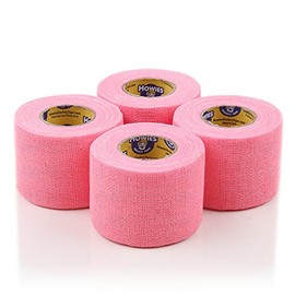 Howies Hockey Tape - Pro and Stretch Grip Hockey Tape (4 Pack) Coband Cohesive Wrap… (Pink Pro)