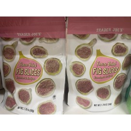 Trader Joe's 2 Packs Trader Joe's Freeze Dried Fig Slices Unsweetened Unsulfured 1.76 oz Each