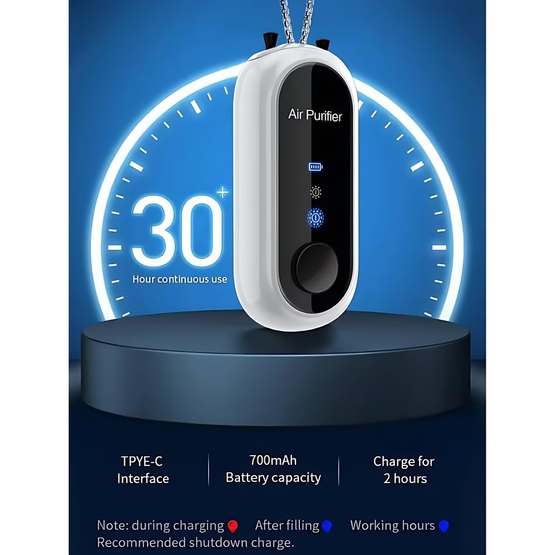 Wearable Air Purifier,Portable Negative Ion Generator Necklace,Efficient Ion Purification Smoke,Peculiar
