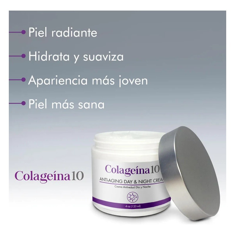 Colageina 10 Crema Antienvejecimiento De Día Y De Noche, Cre