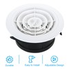 PATIKIL 5 Inch Round Air Vent, Adjustable Ceiling Diffuser Grill