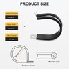 uxcell 24 Pcs 36mm(1-7/16") Cable Clamp, 304 Stainless Steel Rubber