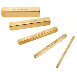 O'SKOOL 5Pc Solid Brass Set Up Bar Gauge Blocks – Ideal Table Saw Accessories for Professional Woodworking