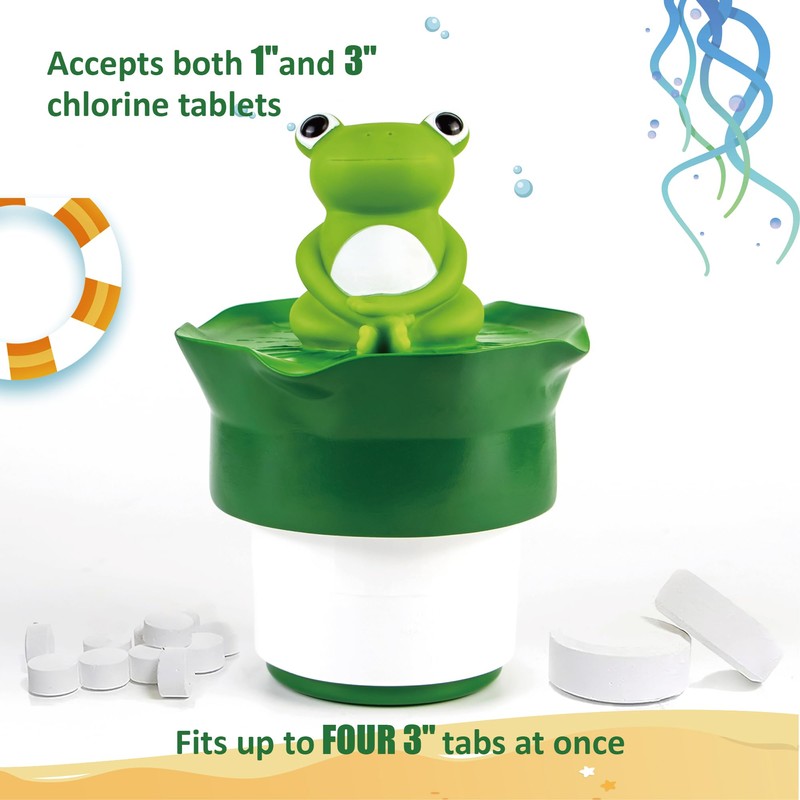 MKLZ Chlorine Floater for Pool, Floating Large Chlorine Dispenser, Bromine