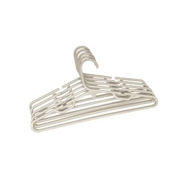 Children's Clothes Hangers, Plastic, Multi-Colour, Multipack Code 9830 (5, 9833-Beige)